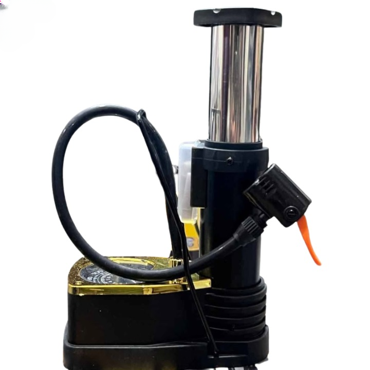MFP-100 PRO Foot Air Pump with Pressure Gauge – Portable Manual Tire Inflator with Multi-Valve Adapters for Car, Bike, Motorcycle, Balls & Inflatables