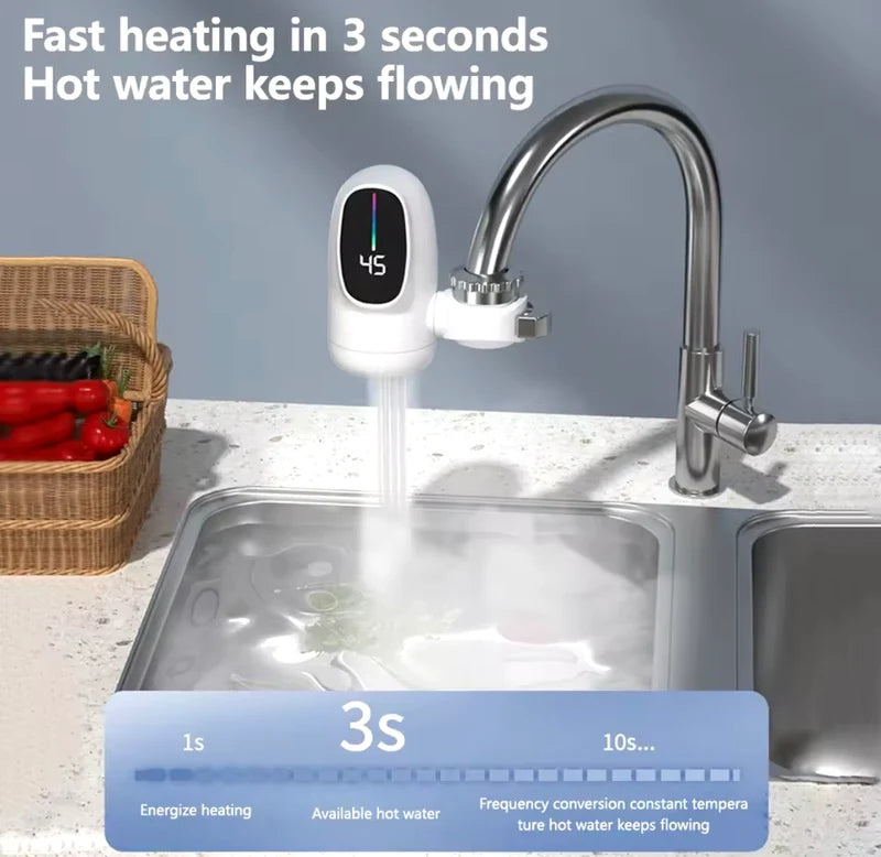 3000W Electric Instant Hot Water Heater Tap – Tankless Instant Heating Faucet