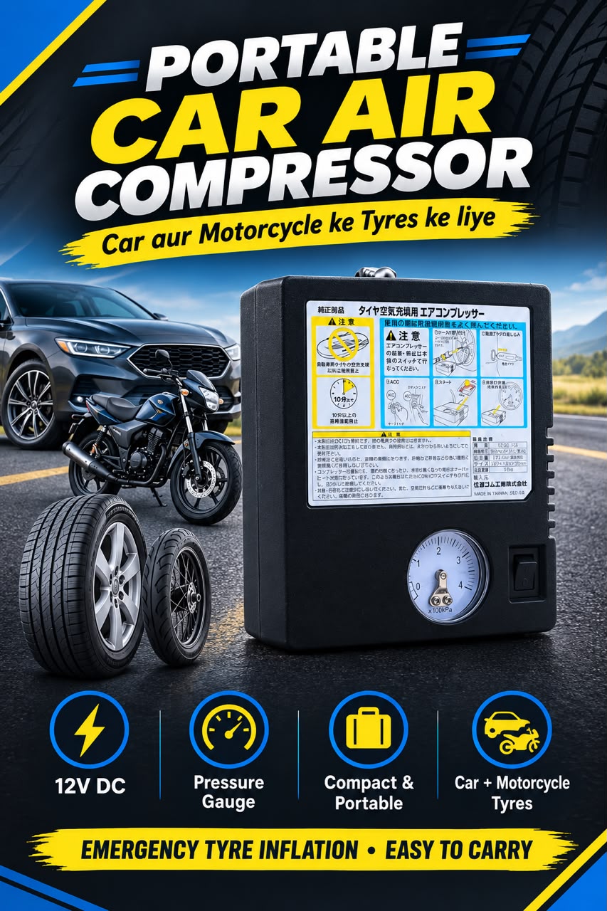 Japanese Air Pump - Japanese Air compressor - Air comprrssor For Suzuki -Toyotta - Honda cars And for Biykes