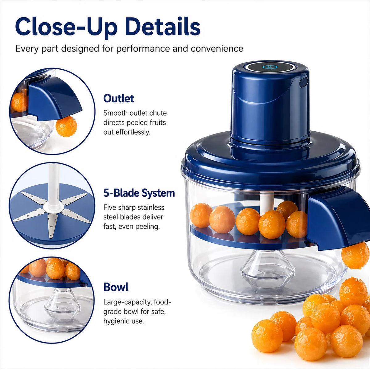 New Automatic Electric Fruit & Vegetable Peeler Machine